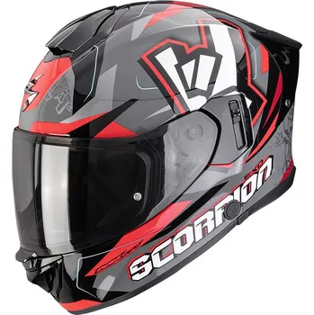 Helma na motorku SCORPION přilba EXO-530 AIR Rok grey/black/red - 2XS