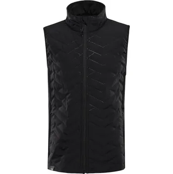 Chlapecká vesta vesta dětská ALPINE PRO BERFO 2 zateplená s reflexní prvky černá