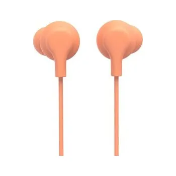 Sluchátka Hama USB-C sluchátka s mikrofonem Curly, špunty, oranžová