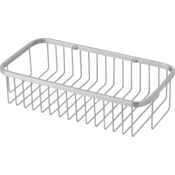 Drátěná police Závěsná koupelnová polička do sprchy, košík - ocel