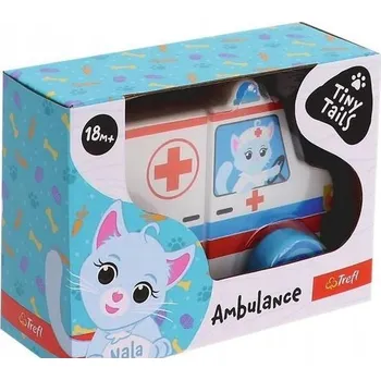 Dřevěná hračka Stavebnice Trefl Hračka dřevěná Ambulance Tiny Tails, Magnetic Vehicle 61787 TREFL 2