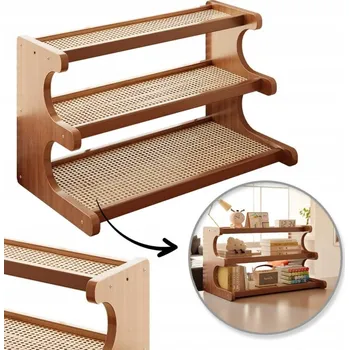 regál Regál Ecarla 50 x 31 x 19 cm, odstíny hnědé