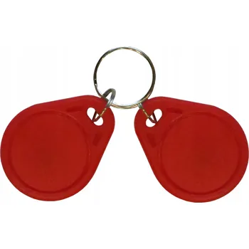 Přívěsek Na Klíče červený - 10 kusů IC S50 13,56MHz - programovatelný