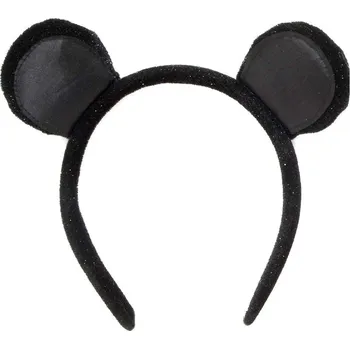 Karnevalový doplněk Čelenka se sametovýma ušima, myš