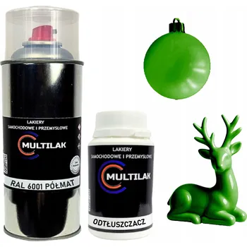 Barva ve spreji Lak ve spreji na figurky, skleněné a keramické ozdoby RAL 6001 POLOMAT