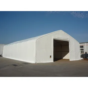 Zahradní stan Plachtová Hala 9,15x12,2x6,1m, PVC 610g/m2, zelená