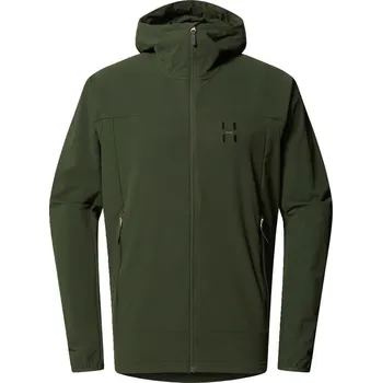 Pánská softshellová bunda Pánská softshellová bunda Haglöfs Rosson softshell - zelená Velikost: M