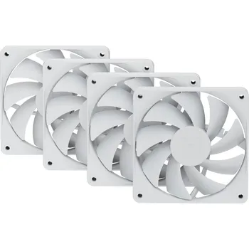 PC ventilátor HYTE FA12 Snow White 4ks Ventilátor, 120mm, FDB ložisko, 4pin PWM, výška 25mm, bílý, 4ks FAN-HYTE-FA12-WW-4&nbsp;