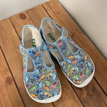 Dívčí obuv Papuče / bačkory - Auta (na suchý zip) 5102463, Fare bare Velikost: 24