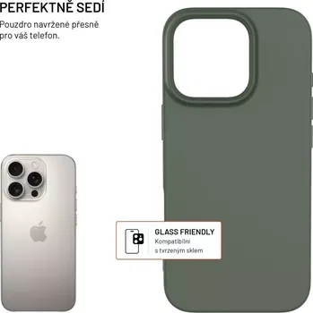 Telefonní příslušenství TPU gelový kryt FIXED ReStory pro Apple iPhone 16 Pro, zelený