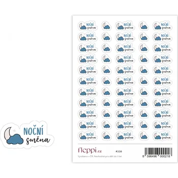 samolepka Fleppi Samolepky Noční směna