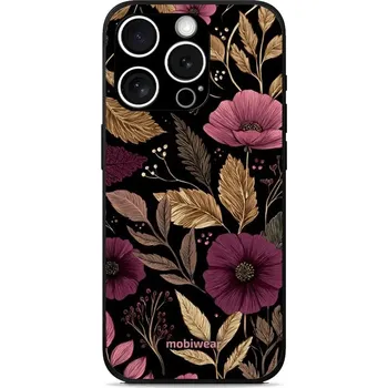 Lesklý kryt Mobiwear Glossy - Apple iPhone 15 Pro - G170G Fialová kvítka (Prémiové lesklé pouzdro, obal, kryt Mobiwear Glossy na mobil Apple iPhone 15 Pro - G170G Fialová kvítka, materiál Plast + TPU silikon - krytí po všech stranách, neošoupatelný potisk