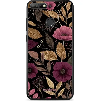 Pouzdro na mobilní telefon Lesklý kryt Mobiwear Glossy - Huawei Y6 Prime (2018) / Honor 7A - G170G Fialová kvítka (Prémiové lesklé pouzdro, obal, kryt Mobiwear Glossy na mobil Huawei Y6 Prime (2018) / Honor 7A - G170G Fialová kvítka, materiál Plast + TPU silikon - krytí po všech)