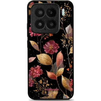 Pouzdro na mobilní telefon Lesklý kryt Mobiwear Glossy - Xiaomi 15 - G171G Zlatavé lístky a květy (Prémiové lesklé pouzdro, obal, kryt Mobiwear Glossy na mobil Xiaomi 15 - G171G Zlatavé lístky a květy, materiál Plast + TPU silikon - krytí po všech stranách, neošoupatelný potisk,)