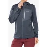 Rozepínací mikina Rab Ascendor Hoody - steel 10 (S)