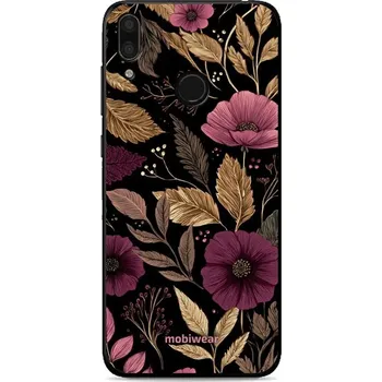 Pouzdro na mobilní telefon Lesklý kryt Mobiwear Glossy - Huawei Y7 2019 - G170G Fialová kvítka (Prémiové lesklé pouzdro, obal, kryt Mobiwear Glossy na mobil Huawei Y7 2019 - G170G Fialová kvítka, materiál Plast + TPU silikon - krytí po všech stranách, neošoupatelný potisk, tenké)