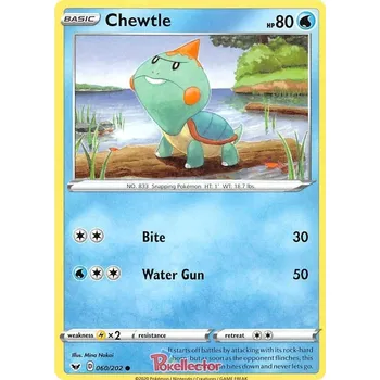 Sběratelská karetní hra Chewtle 060/202 - Sword & Shield Typ karty: Non-Holo