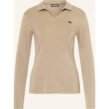 Dámská košile J.Lindeberg Dámská Žerzejová Polokošile, khaki, 36
