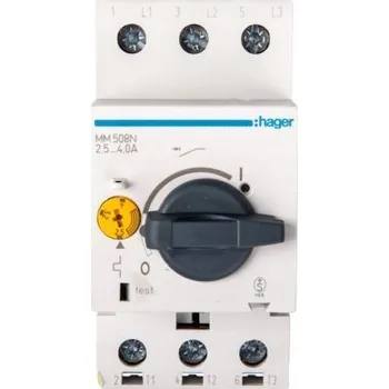 vypínač Motorový spínač Hager 230 V IP20 4 A