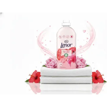Aviváž LENOR TEKUTÁ AVIVÁŽ PIVOŇKA&HIBISCUS 504 ML 24 DÁVEK