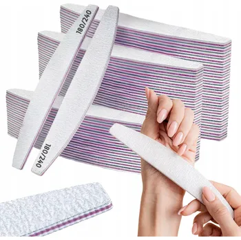 PILNÍK NA NEHTY 180/240 ZEBRA BOAT HALF-MOON SADA 50 KS OBOUSTRANNÝ