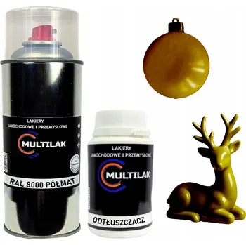 Barva ve spreji Lak ve spreji na figurky, skleněné a keramické ozdoby RAL 8000 POLOMAT