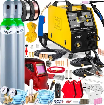 Svářečka INVERTOROVÁ SVÁŘEČKA MAGNUM MIG 250/2 DUAL PULS SYNERGIE 4X4 250A HLINÍK