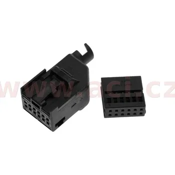 12-pólové pouzdro plochého kontaktu se zajištěním ORIGINÁL