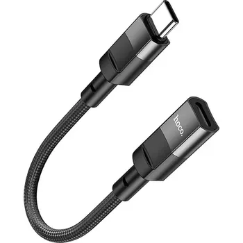 Datový kabel Adaptér Hoco U107, USB C na Lightning, délka 10cm, černý