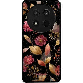 Pouzdro na mobilní telefon Lesklý kryt Mobiwear Glossy - Honor Magic7 Lite 5G - G171G Zlatavé lístky a květy (Prémiové lesklé pouzdro, obal, kryt Mobiwear Glossy na mobil Honor Magic7 Lite 5G - G171G Zlatavé lístky a květy, materiál Plast + TPU silikon - krytí po všech stranách,)