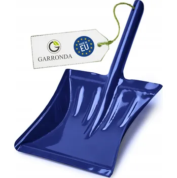 Odpadkový koš Lopatka kovová popelnice lopatka na odpadky GARRONDA 39 x 23 modrá