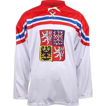 Hokejový dres Merco ČR, OH Soči 2014 replika bílá-červená Velikost oblečení: L