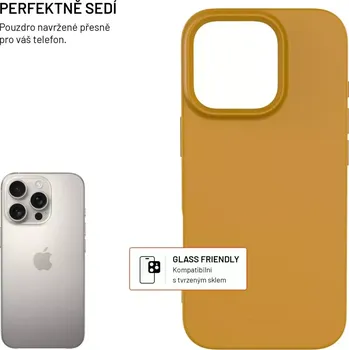 Telefonní příslušenství TPU gelový kryt FIXED ReStory pro Apple iPhone 16 Pro, zlatý