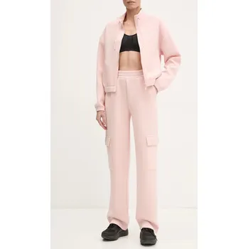 Tepláky Guess CECILIA béžová barva, s aplikací, V4BB12 K7UW2 V4BB12.K7UW2 39X, vel. XL