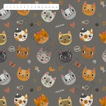 Softshell kočky na šedé by MIMI