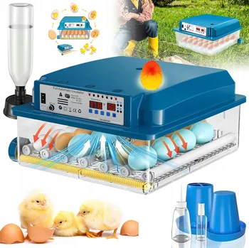 Umělá líheň PLNĚ AUTOMATICKÝ LÍHEŇ INKUBÁTOR PRO 36 VAJEC S UKAZATELEM VLHKOSTI