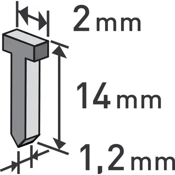 Hřebík hřebíky, balení 1000ks, 14mm, 2,0x0,52x1,2mm, EXTOL PREMIUM 0.113 Kg NÁŘADÍ Sklad2 MA8852405 (0.113 Kg NÁŘADÍ Sklad2 MA8852405)