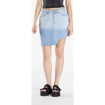 Dámská sukně Sukně Daily Paper Zella Monogram Denim Skirt Mid Blue M