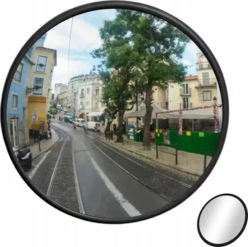 Zrcadlo ZRCADLO KONVEXNÍ SILNIČNÍ SKLADOVÉ SFÉRICKÉ NEROZBITNÉ RUKOJEŤ 30 cm