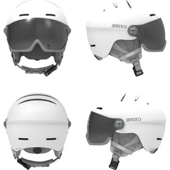 Briko BLENDA 2.0 VISOR-MATT WHTE SILVER SM2-helma - XL