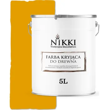 barva a nátěr na dřevo BARVA NA DŘEVO KRYCÍ NA DVEŘE RENOVACE ŽLUTÁ ZLATÁ RAL1004 MATNÁ 5L