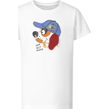 triko dětské krátké NAX WERVO bavlněné bílé