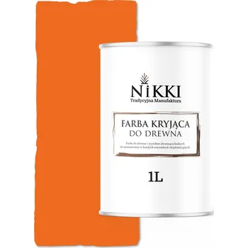 barva a nátěr na dřevo BARVA NA DŘEVO KRYCÍ NA DVEŘE RENOVACE ČERVENÁ ORANŽOVÁ 2008 MATNÁ 1L