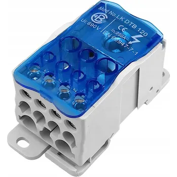 Rozvaděč Rozvodný blok LK DTB 120, rozdělovací blok, 12 svorek Elektro Becov
