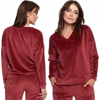 Dámská mikina Moraj dámská mikina bez bez kapuce, přes hlavu, dámská velurová teplá mikina, velikost M