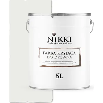 barva a nátěr na dřevo BARVA NA DŘEVO KRYCÍ NA DVEŘE RENOVACE BÍLÁ SIGNÁLNÍ RAL9003 LESK 5L