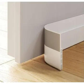 Těsnění do okna a dveří Izolační protiprůvanové těsnění pod dveře samolepicí 100 cm 2ks bílá 1000 mm