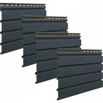 Obklad FASÁDNÍ LAMELY FRONTO VILO, OBKLADOVÝ PANEL NA FASÁDU BALENÍ (4 ks) ŠEDÁ ANTRACITOVÁ.