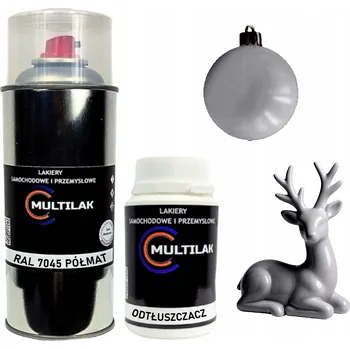 Barva ve spreji Lak ve spreji na figurky, skleněné a keramické ozdoby RAL 7045 Polomatný