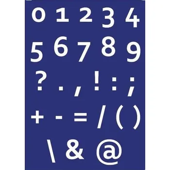 Šablona na sítotisk A4 - Číslice